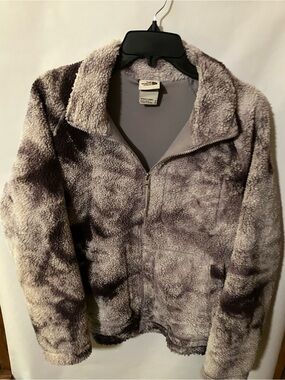 The North Face Plush Sherpa Jacket - Heather dark purple and Gray